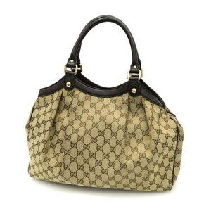 Gucci Sukey Charm Canvas Handbag GG